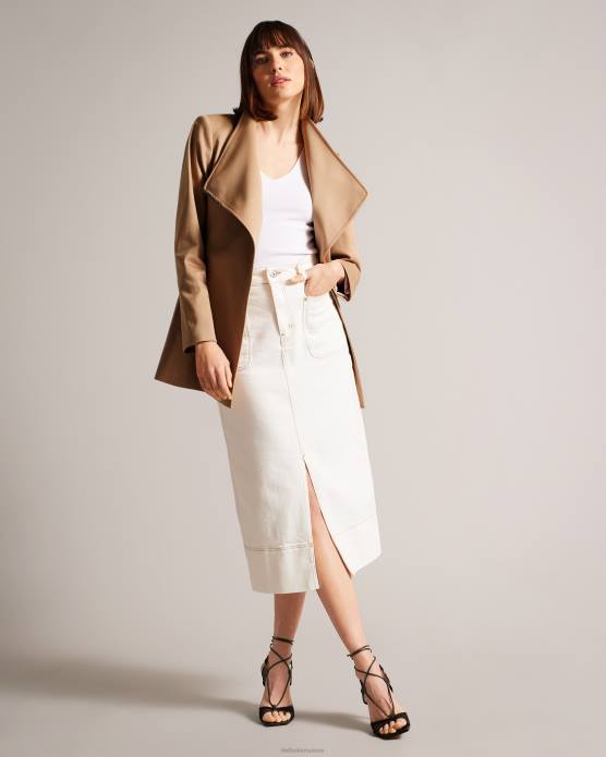 Ted Baker femmes 60VD170 vêtements rosiaas - trench-coat court portefeuille brun-bronzage