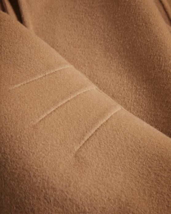 Ted Baker femmes 60VD290 vêtements manteau avec écharpe en double laine Solanna chameau