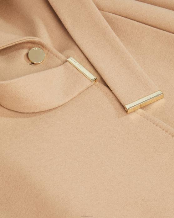 Ted Baker femmes 60VD345 vêtements manteau portefeuille long en laine rosell chameau