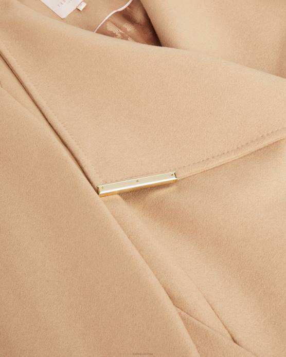 Ted Baker femmes 60VD345 vêtements manteau portefeuille long en laine rosell chameau
