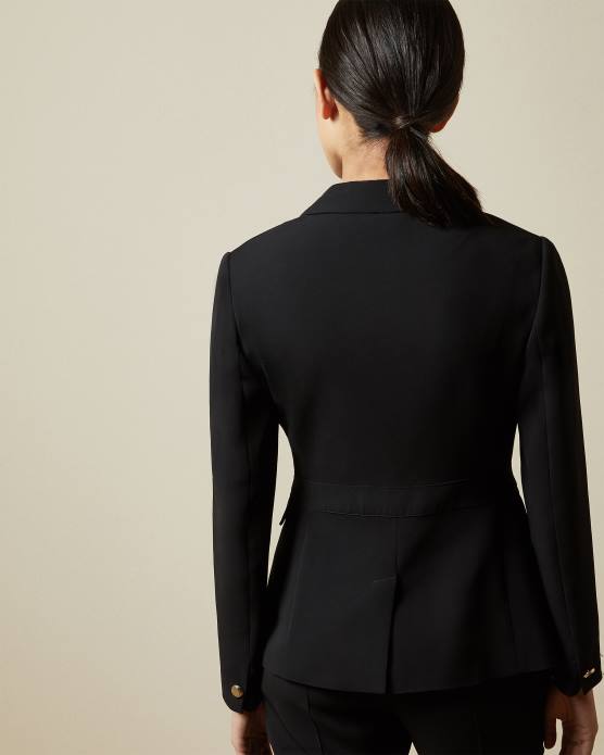 Ted Baker femmes 60VD441 vêtements veste blazer à simple boutonnage raee noir