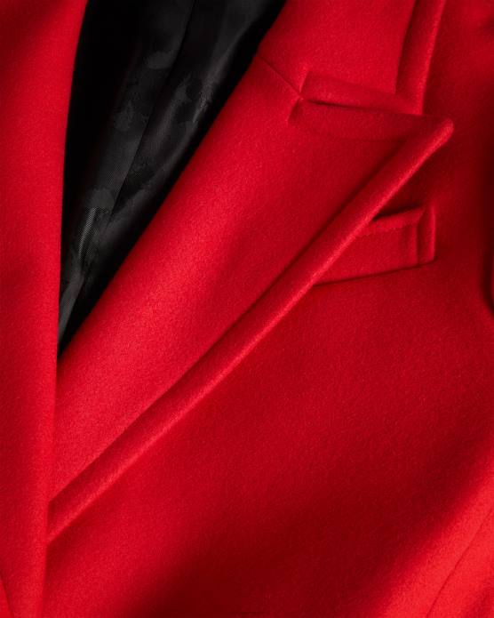 Ted Baker femmes 60VD452 vêtements manteau de ville frejia avec détail de sangle amovible rouge