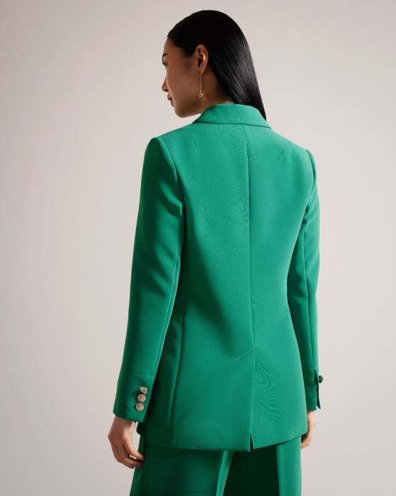 Ted Baker femmes 60VD482 vêtements veste croisée llayla avec boutons embossés vert