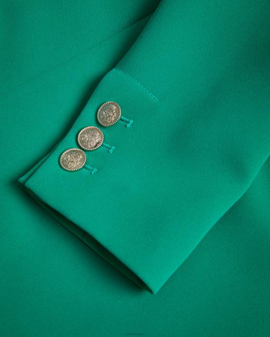 Ted Baker femmes 60VD482 vêtements veste croisée llayla avec boutons embossés vert