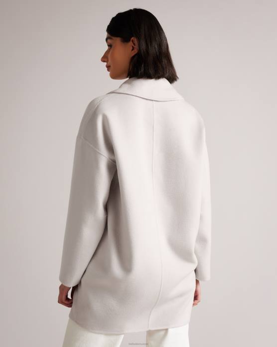 Ted Baker femmes 60VD522 vêtements manteau cocon caysa avec col oversize rose