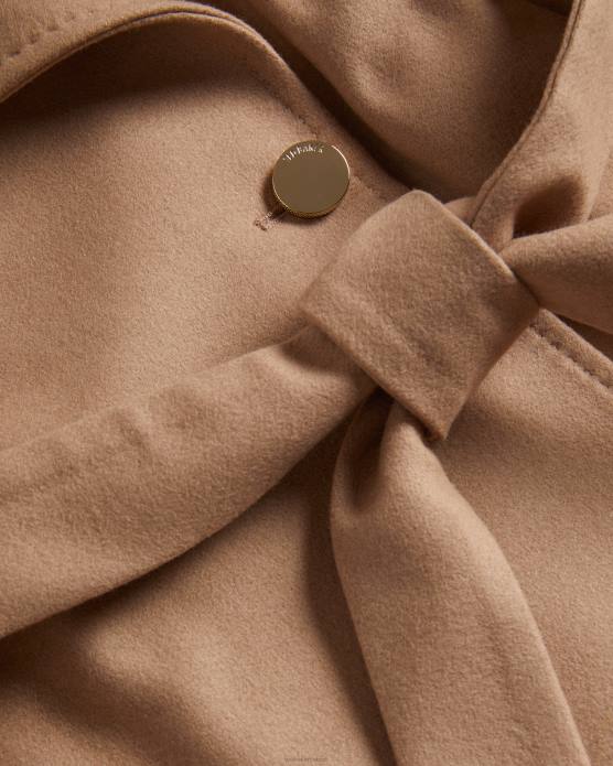 Ted Baker femmes 60VD546 vêtements manteau portefeuille court en laine rytaa naturel
