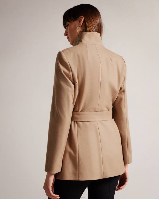 Ted Baker femmes 60VD546 vêtements manteau portefeuille court en laine rytaa naturel