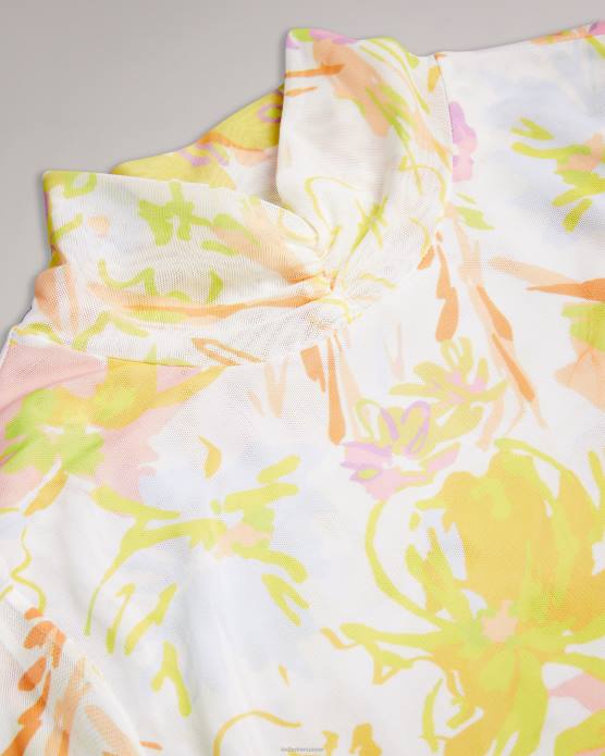 Ted Baker femmes 60VD553 vêtements haut en résille dobby danuta blanc