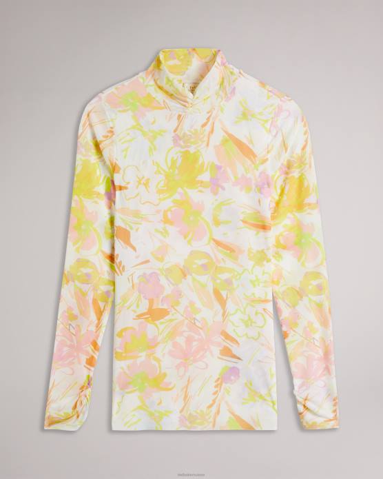 Ted Baker femmes 60VD553 vêtements haut en résille dobby danuta blanc