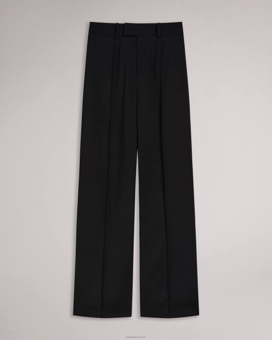 Ted Baker femmes 60VD325 vêtements Hildiat pantalon large taille haute noir