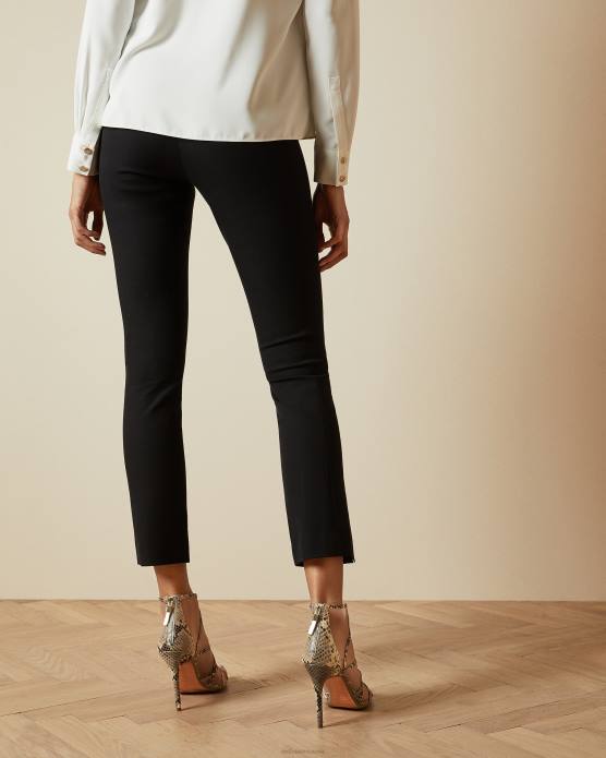 Ted Baker femmes 60VD370 vêtements ozete pantalon fendu noir
