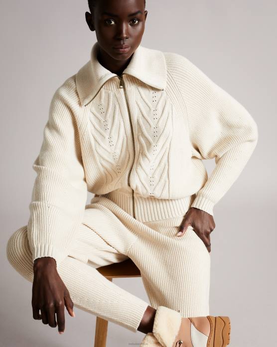 Ted Baker femmes 60VD611 vêtements juliah - pantalon de jogging en maille technique naturel