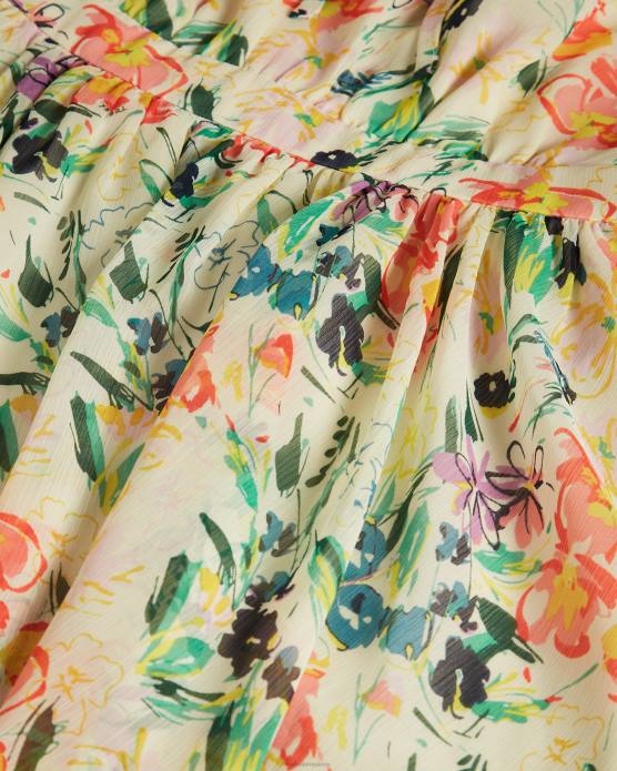 Ted Baker femmes 60VD523 vêtements haariss - robe courte sans manches avec lien au cou blanc