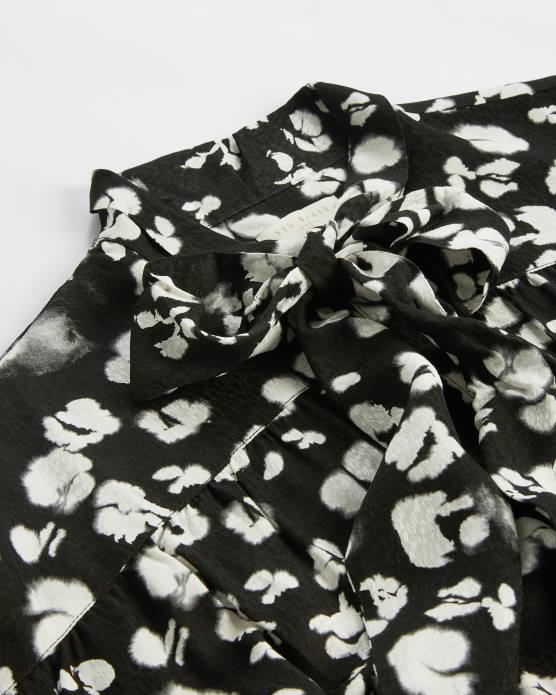 Ted Baker femmes 60VD526 vêtements Wilmy - Robe longue à nœud lavallière noir