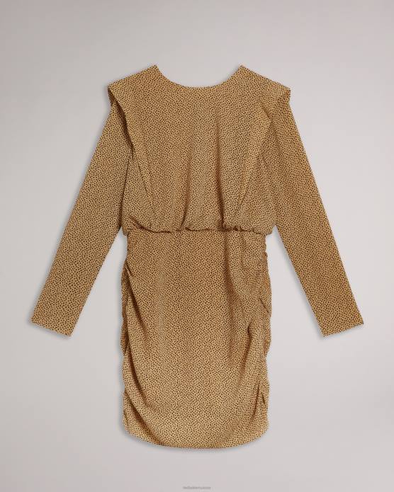 Ted Baker femmes 60VD531 vêtements robe courte quinci avec détail sur les épaules noir