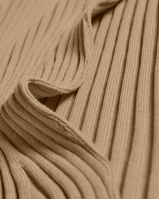 Ted Baker femmes 60VD621 vêtements Kiierra - Robe en maille avec fente latérale brun clair