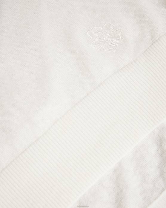 Ted Baker femmes 60VD543 vêtements Nicci - Pull à détails de manches blanc
