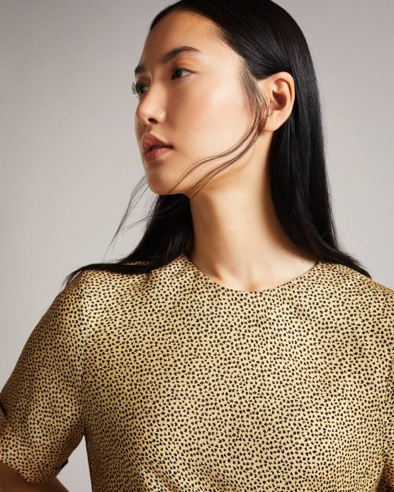 Ted Baker femmes 60VD576 vêtements robbiee - t-shirt intégral à nouer noir