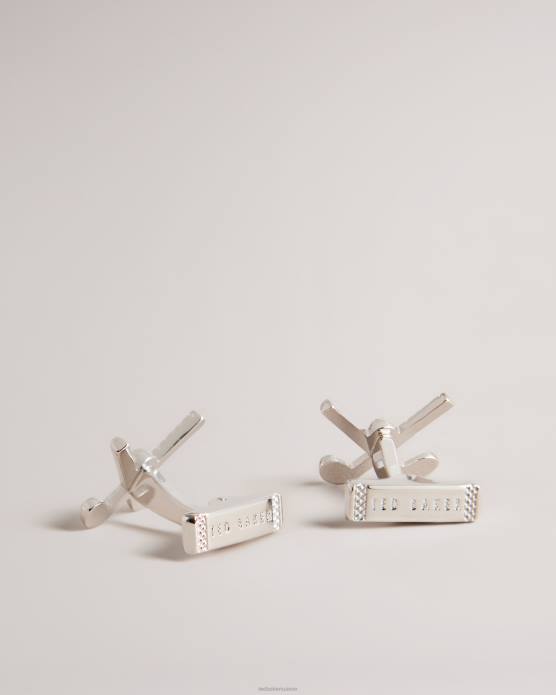 Ted Baker Hommes 60VD1980 accessoires boutons de manchette de golf golffy argent