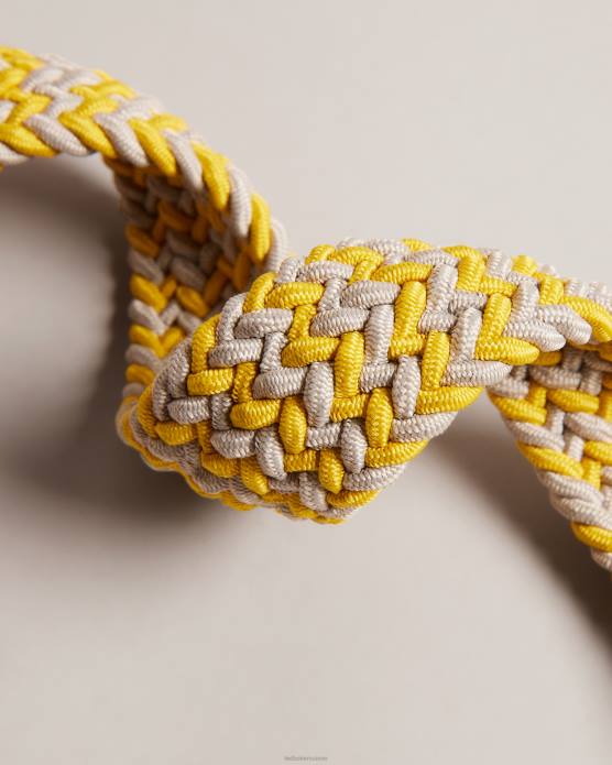 Ted Baker Hommes 60VD1989 accessoires ceinture élastique tissée callen jaune