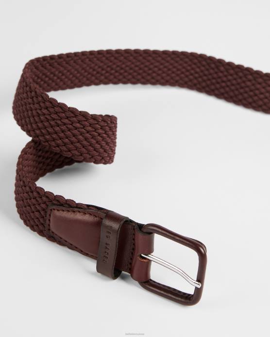 Ted Baker Hommes 60VD2081 accessoires ceinture élastique albea color drench sang de bœuf