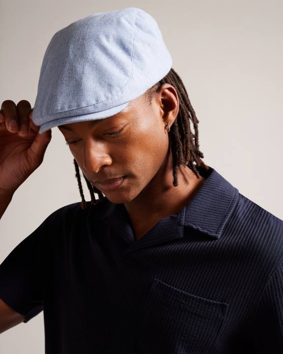 Ted Baker Hommes 60VD1899 accessoires casquette plate drake bleu clair