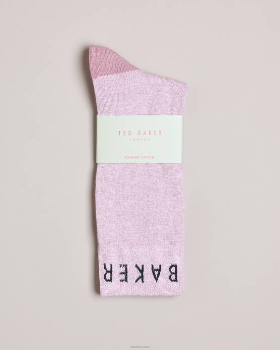Ted Baker Hommes 60VD1914 accessoires chaussettes en fil torsadé twistsk rose
