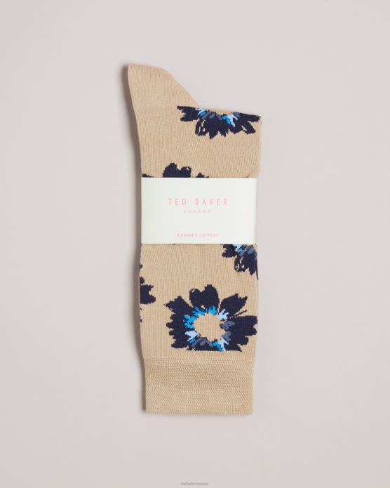 Ted Baker Hommes 60VD1951 accessoires chaussettes à imprimé floral peint newflor naturel