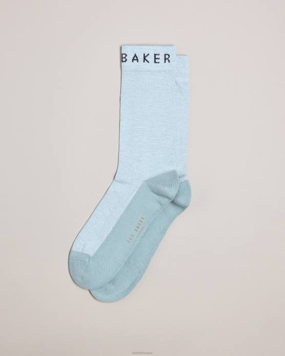 Ted Baker Hommes 60VD1977 accessoires chaussettes en fil torsadé twistsk bleu