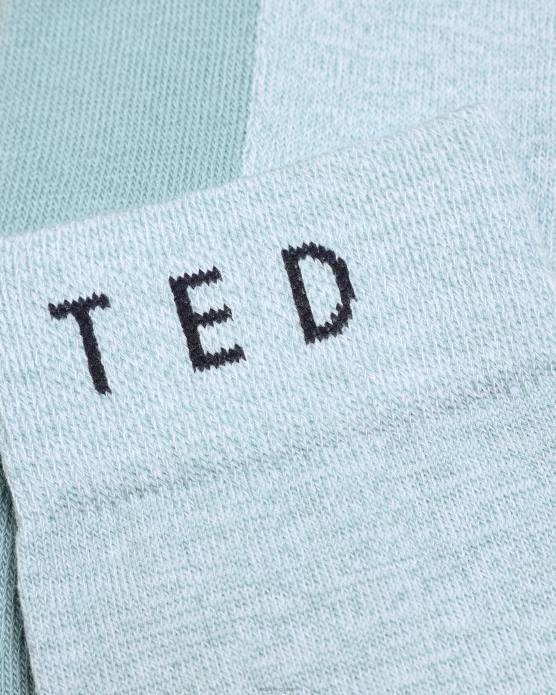 Ted Baker Hommes 60VD1977 accessoires chaussettes en fil torsadé twistsk bleu