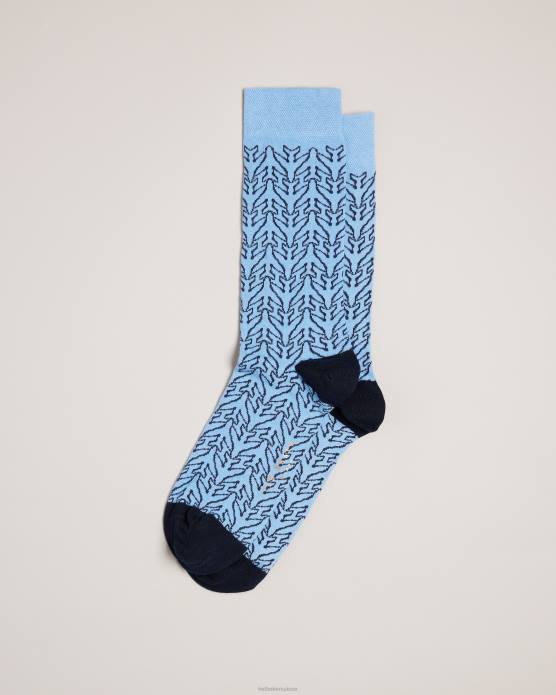 Ted Baker Hommes 60VD1992 accessoires chaussettes d'équipage d'avion Aerosok bleu