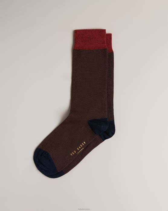 Ted Baker Hommes 60VD1997 accessoires chaussettes semi-unis tedtext orange