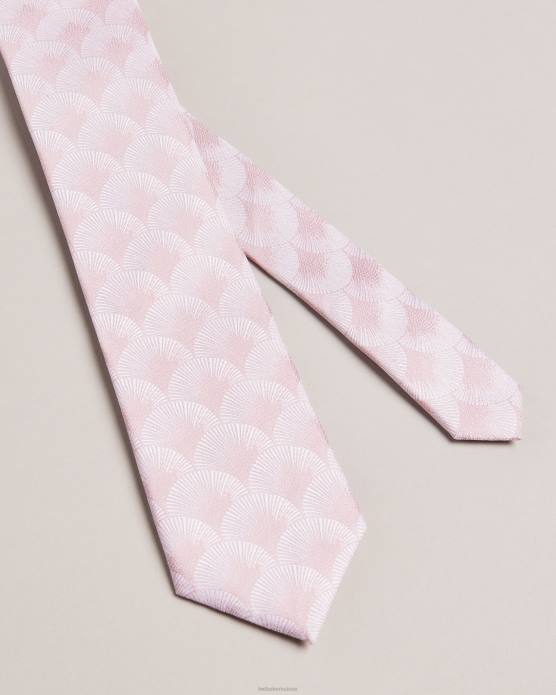 Ted Baker Hommes 60VD1968 accessoires cravate jacquard éventail Herro rose sombre