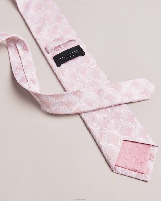 Ted Baker Hommes 60VD1968 accessoires cravate jacquard éventail Herro rose sombre