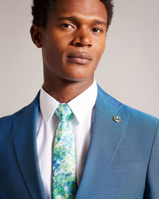 Ted Baker Hommes 60VD2066 accessoires cravate à imprimé floral dense lanico multicolore