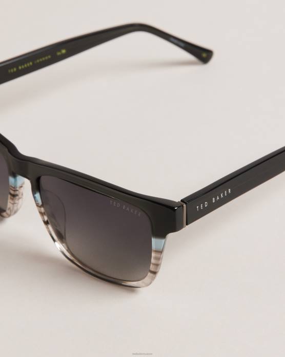 Ted Baker Hommes 60VD2015 accessoires lunettes de soleil à monture ombrée classique Grystri gris