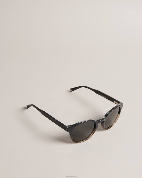 Ted Baker Hommes 60VD2063 accessoires lunettes de soleil rondes color block gryglas gris