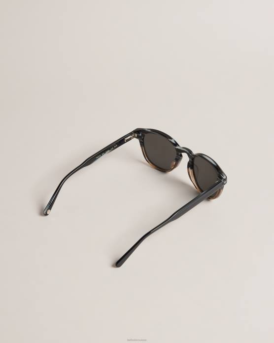 Ted Baker Hommes 60VD2063 accessoires lunettes de soleil rondes color block gryglas gris