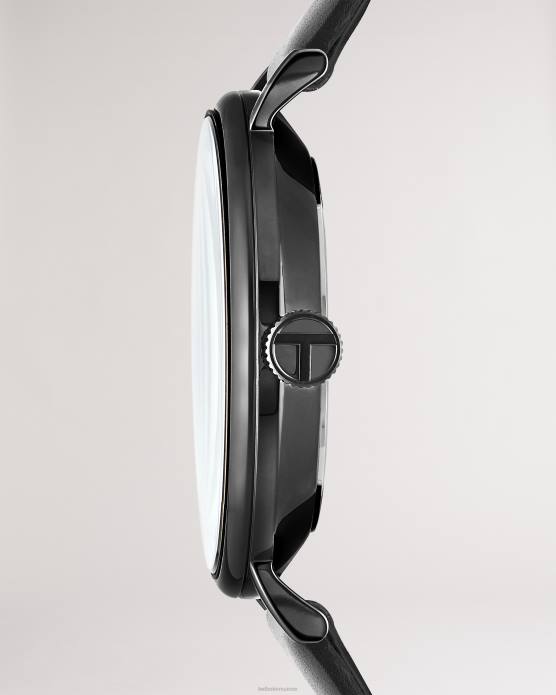Ted Baker Hommes 60VD1904 accessoires montre timene bracelet cuir lisse noir noir