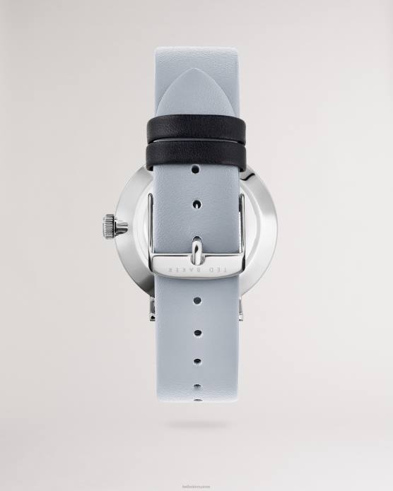 Ted Baker Hommes 60VD1964 accessoires montre timet bracelet cuir lisse gris gris