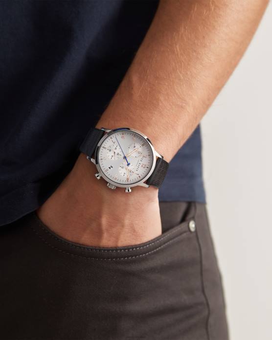 Ted Baker Hommes 60VD2012 accessoires montre minuta bracelet en cuir lisse noir