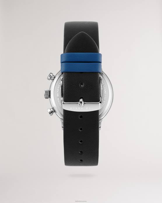 Ted Baker Hommes 60VD2012 accessoires montre minuta bracelet en cuir lisse noir