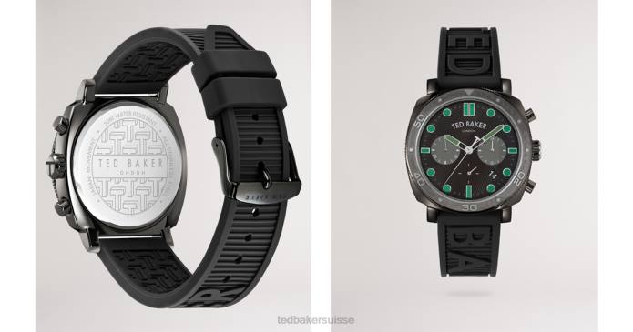 Ted Baker Hommes 60VD2037 accessoires montre bracelet en silicone rbber vert