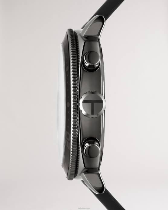 Ted Baker Hommes 60VD2050 accessoires montre à bracelet en silicone argenté noir