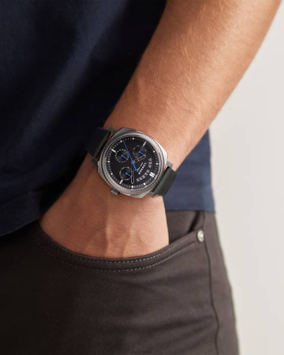 Ted Baker Hommes 60VD2052 accessoires montre timi bracelet cuir lisse noir noir