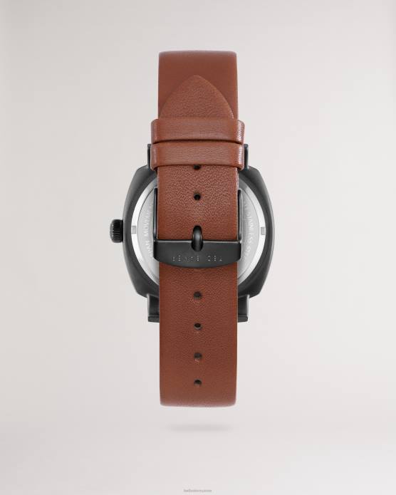 Ted Baker Hommes 60VD2064 accessoires montre timede bracelet cuir lisse marron bronzer
