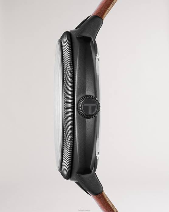 Ted Baker Hommes 60VD2064 accessoires montre timede bracelet cuir lisse marron bronzer