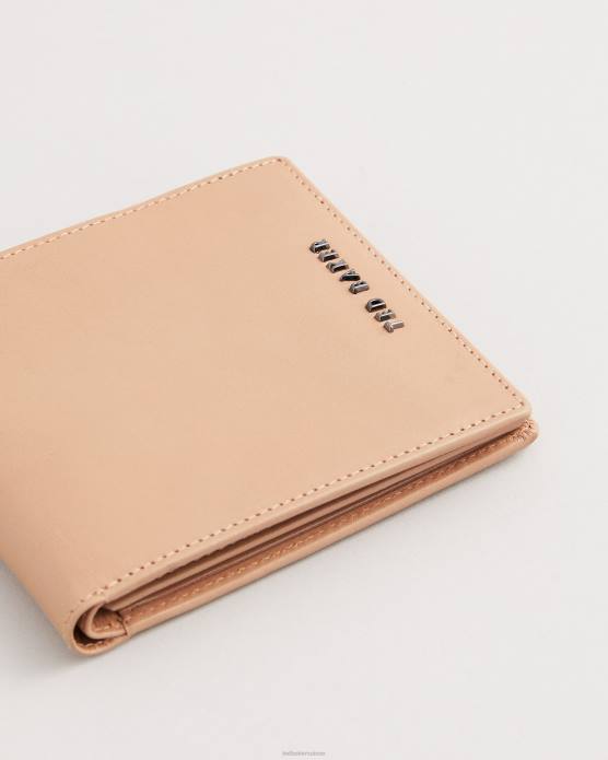 Ted Baker Hommes 60VD2076 accessoires portefeuille en cuir plié Sammed naturel