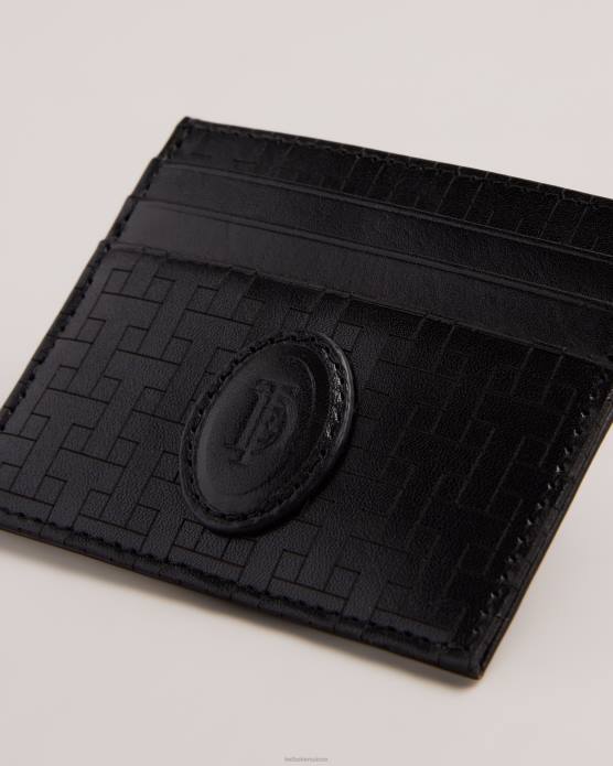 Ted Baker Hommes 60VD1971 accessoires porte-cartes monogramme tobies t noir