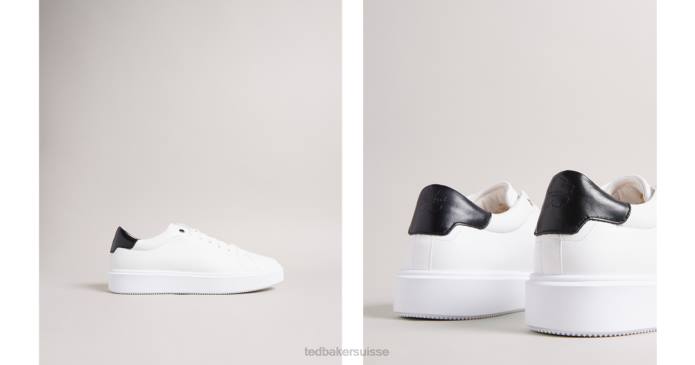 Ted Baker Hommes 60VD1821 chaussures sneaker à semelle gonflée breyon blanc